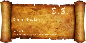 Dora Beatrix névjegykártya